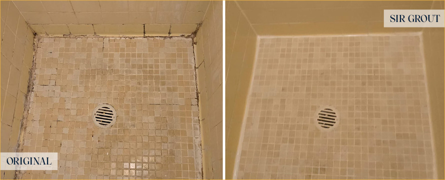 Shower Before and After Our Superb Caulking Services in Howell, NJ