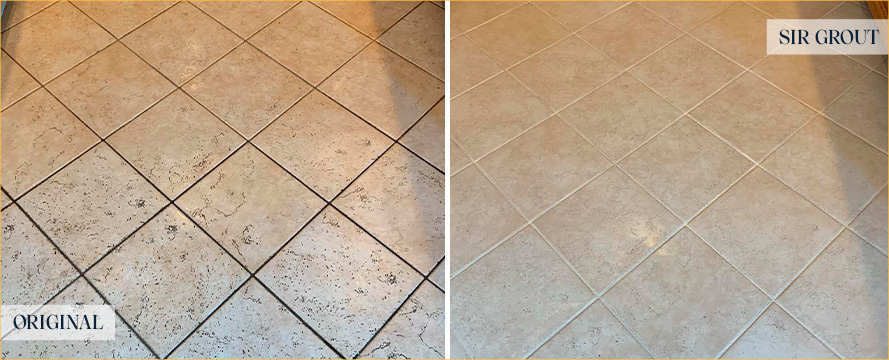 Floor Restored by Our Expert Tile and Grout Cleaners in Manalapan, NJ