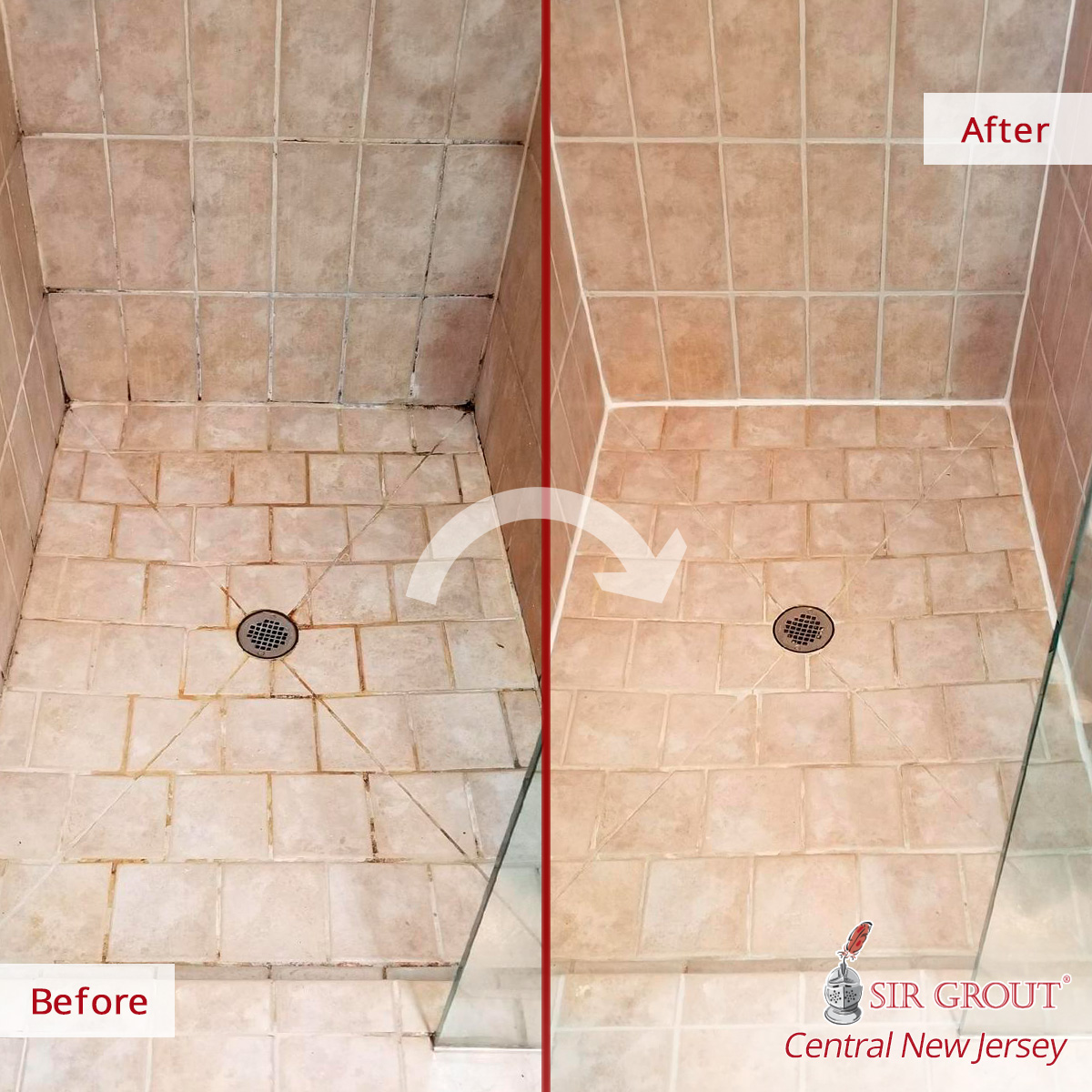 Our Tile and Grout Cleaners in Morristown NJ Brought This Dingy Bathroom  Back to Life