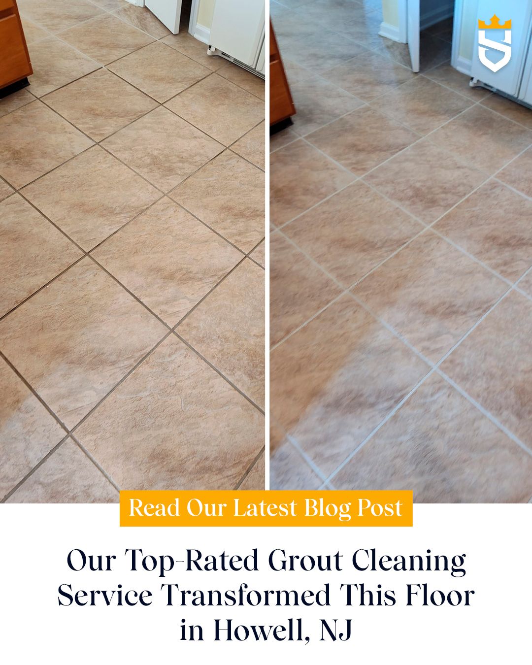 Our Top-Rated Grout Cleaning Service Transformed This Floor in Howell, NJ