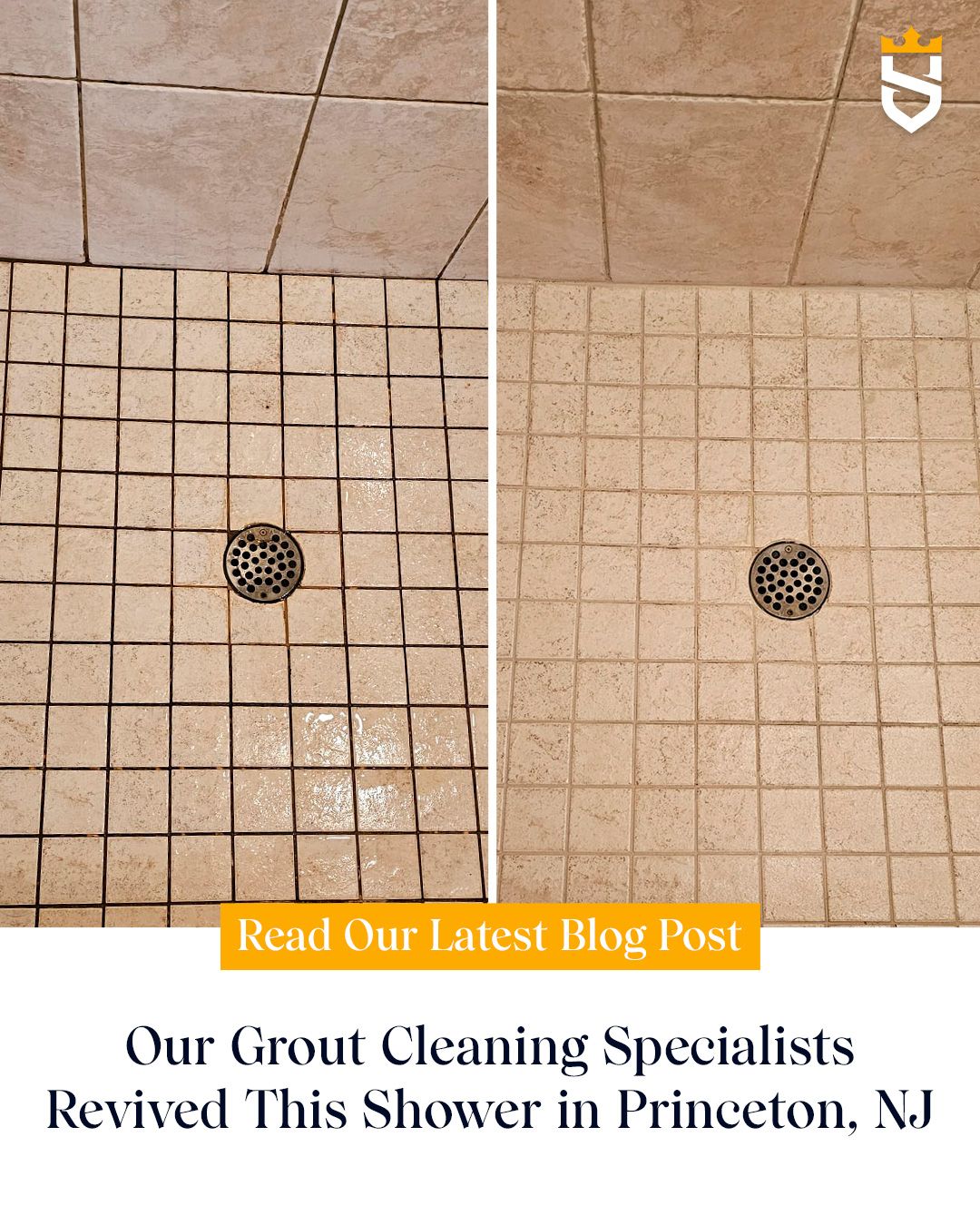 Our Grout Cleaning Specialists Revived This Shower in Princeton, NJ
